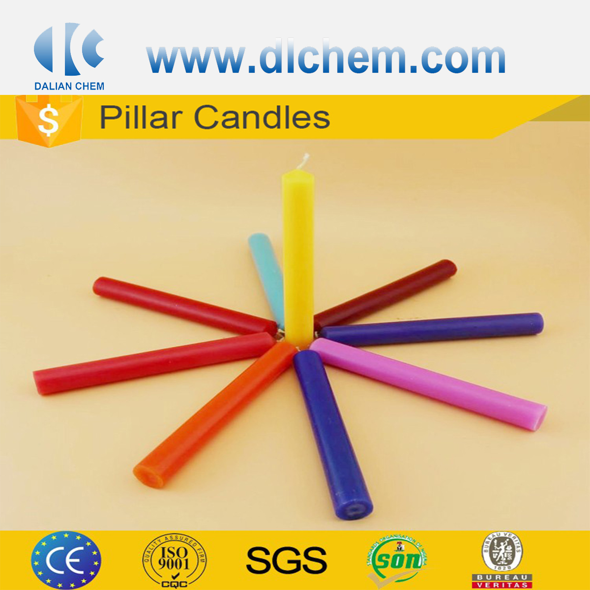 Pillar Candles CAS No.8002-74-2